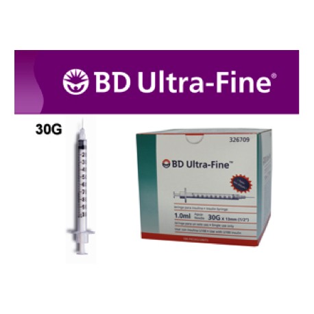 JERINGA BD ULTRA-FINE® PARA INSULINA 1ML - (30GX13MM) [326709]