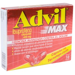 Advil Max 400mg Cápsulas c/10