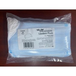 CUBREBOCA PLISADO AZUL PAQUETE C/50 PZAS