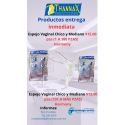 ESPEJO VAGINAL CHICO Y MEDIANO HARMONY